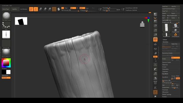 ZBrush - Stylized Tree Trunk (Speed Sculpt & Texturing)