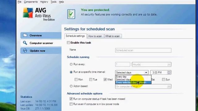 How to use AVG anti-virus