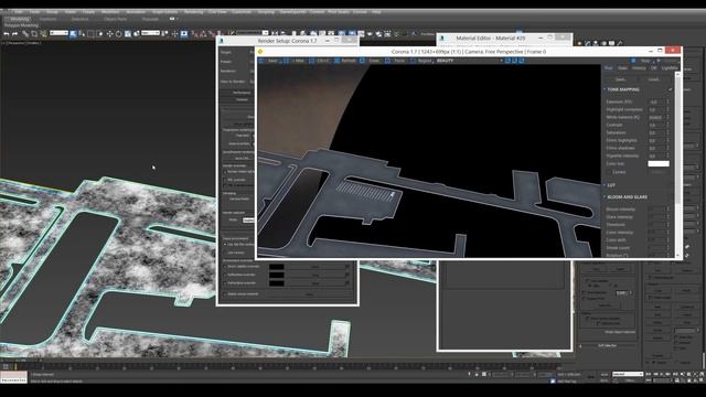 How to Make Asphalt Material for Large Exterior Scenes | Corona render + 3ds Max