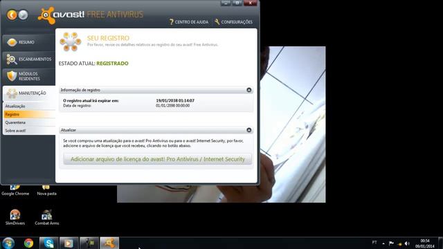 Chave para avast 2038