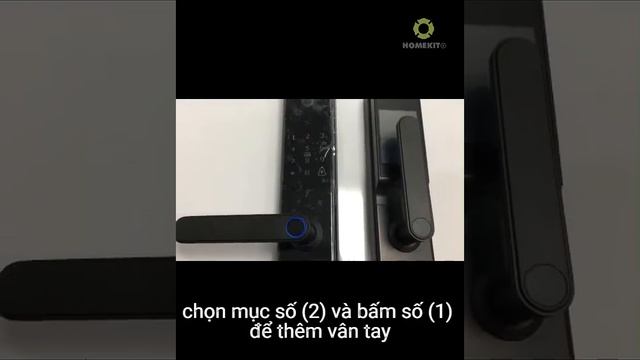 HomeKit - Cách cài vân tay người dùng Khoá camera AB-24G version 2A