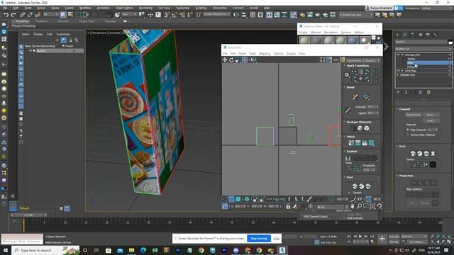 3Ds Max - UVW Unwrap on Box