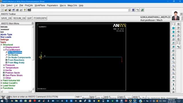 ANSYS - Harmonic analysis PROBLEMS