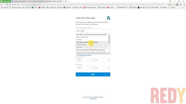REDYTV | Tạo tài khoản Autodesk Student & Cài đặt Revit bản quyền