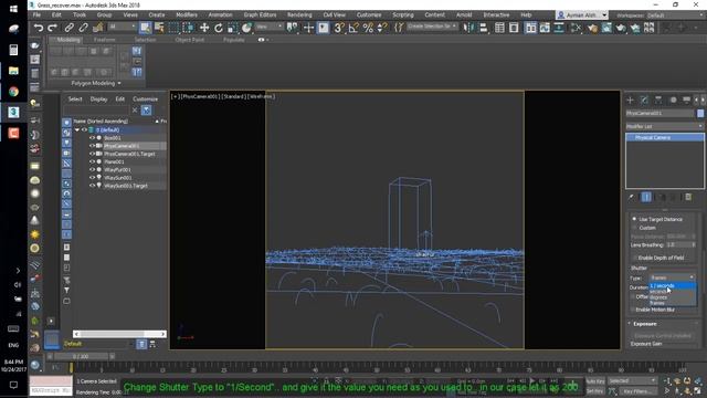 3Ds Max 2016 & Greater Physical Camera Set up.