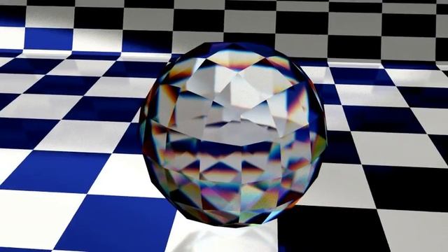 Blender / cycles - Cube with SubDivision on checker board rev6