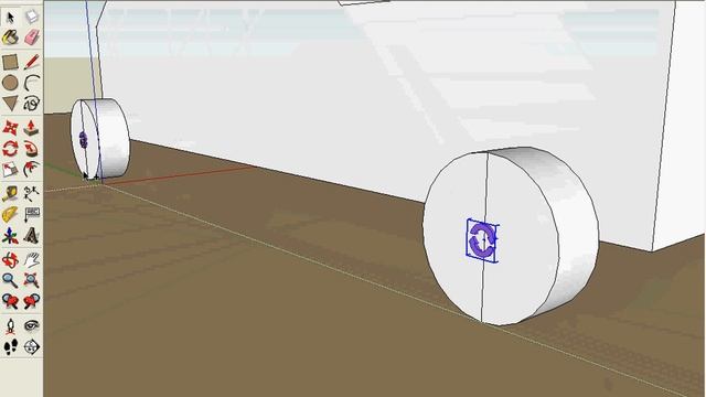 Car tutorial 2 in SketchUp plugin ( sketchyphysics )