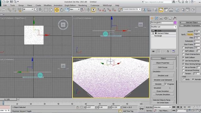 Cloth modifier tutorial 3d Max