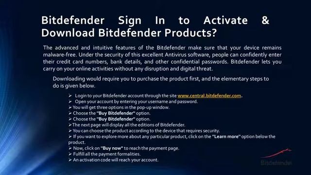 Bitdefender Central| Bitdefender Central Sign In | Bitdefender Sign In to Activate