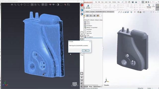 PX-Profile: Export Mesh To SOLIDWORKS