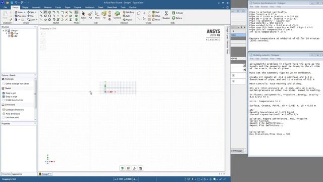 Cooling a Hot Pipe 1 Geometry