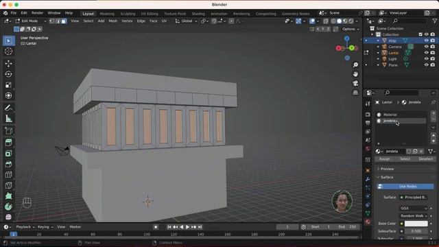 Menggambar Apartemen dengan Blender 3D