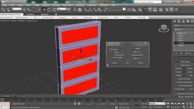 3ds max Modeling Tutorial: How to model Architectural Interior and Exterior Door using Editable pol