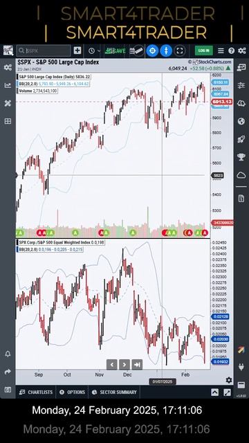 24 Февраля 2025 #фондовыйрынок #сша #форекс #трейдинг #sp500 #nas100 #smart4trader