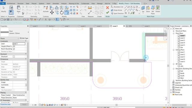 How to model Commercial Building in revit 2023 lesson 3 extensive floor plan