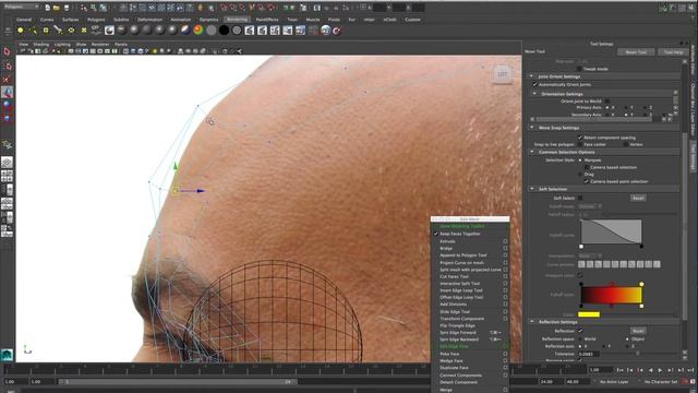 Maya and Zbrush face modeling project part 6