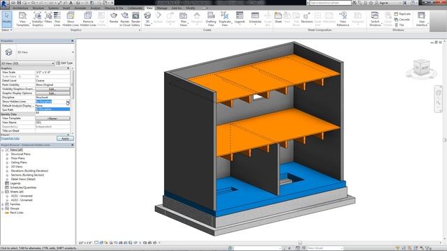 Autodesk Revit 2015 - Enhanced Hidden Lines