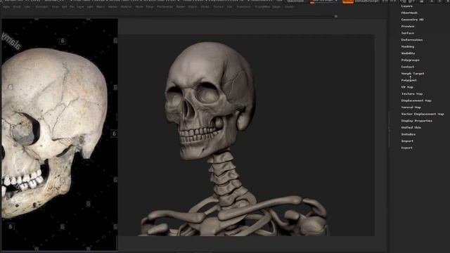 Skeleton Man sculpting - part 2