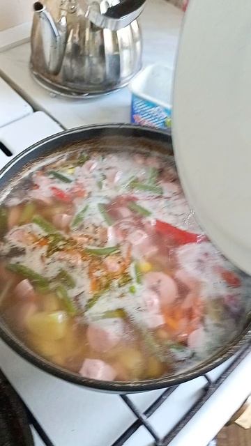 Овощной суп сварила и осталось испечь блины 🤗