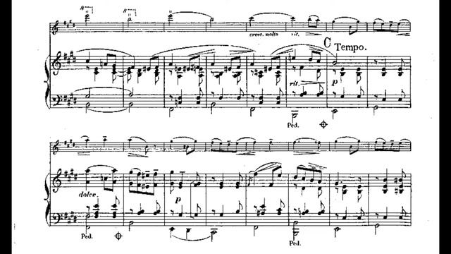 Salut d'Amour, Op. 12 ''Liebesgruss'' (Edward Elgar) Piano and violin score.