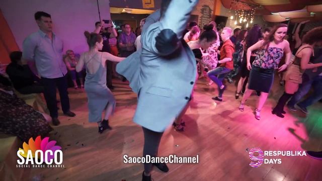 Samuel Funflow and Gali Velez Pivovarova Salsa Dancing at Respublika Days 9, Sat 04.05.2019 (SC)