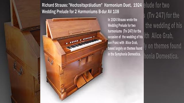 Richard Strauss: Hochzeitspraludium (Wedding Prelude) for 2 Harmoniums B-dur AV108 Domestica (1924)