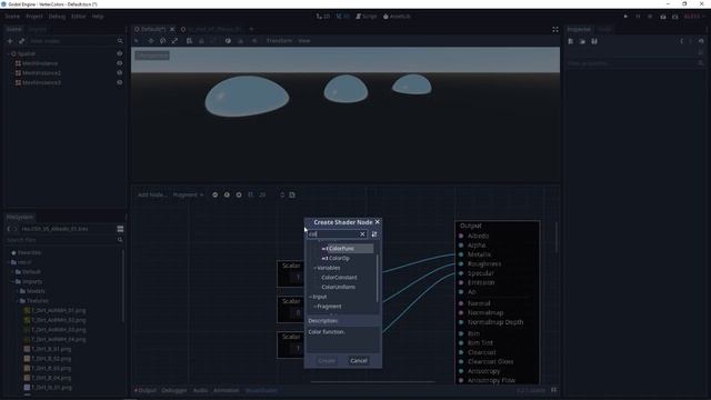 Godot 3 - Visual Shaders & Metallic Roughness and Specular
