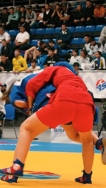 Tsvetelina MARINOVA (BUL) at the World Youth and Junior #Sambo Championships in #Kyrgyzstan #shorts