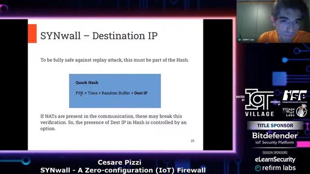 SYNwall - A Zero-configuration (IoT) Firewall - Cesare Pizzi @red5heep