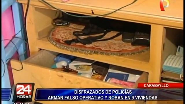 Delincuentes vestidos de policías arman falso operativo para asaltar 9 viviendas