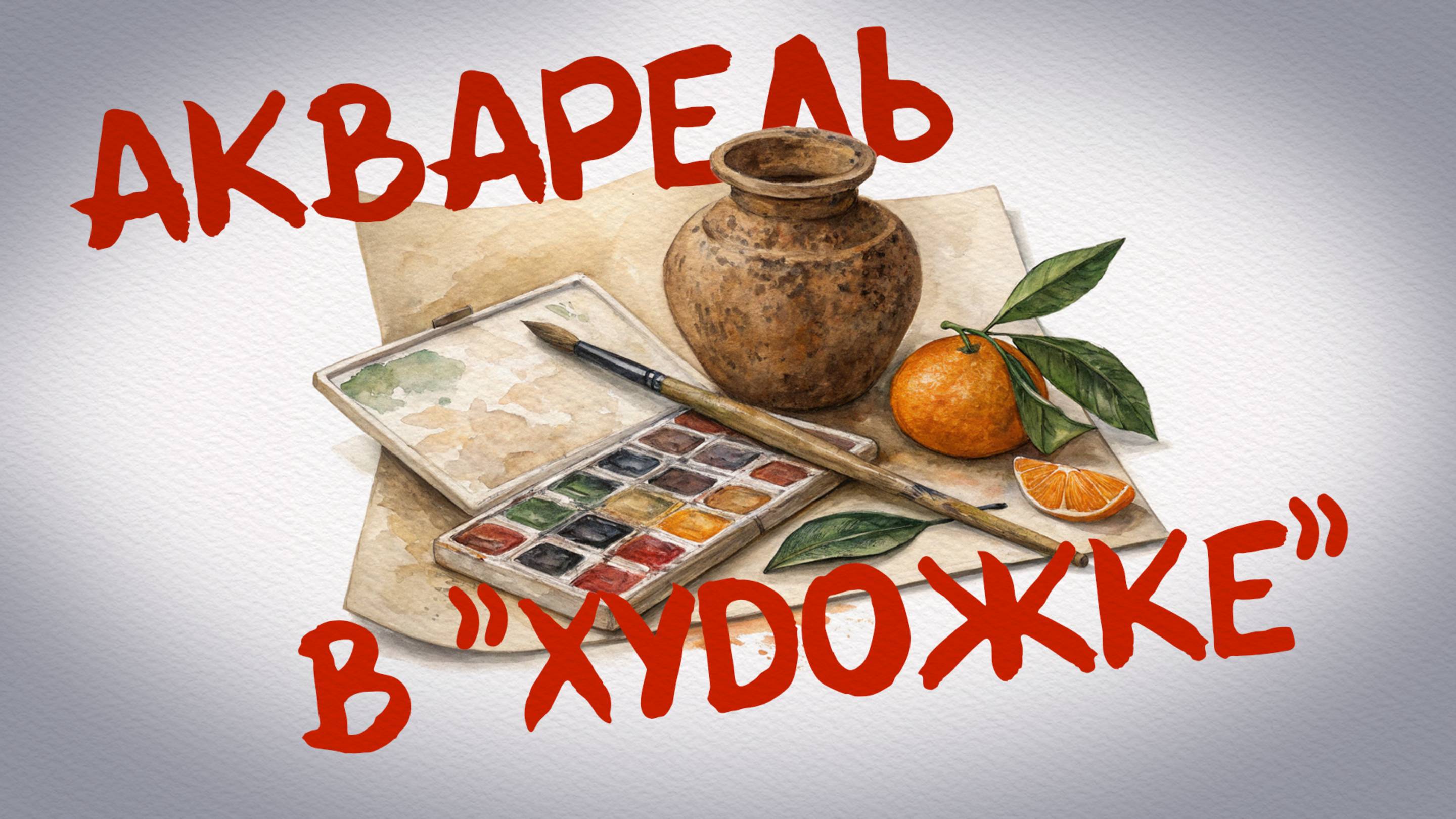 ЖИВОПИСЬ АКВАРЕЛЬЮ БОЛЬШИМИ МАССАМИ! ВАЖНЫЙ УРОК ДЛЯ НАЧИНАЮЩИХ!