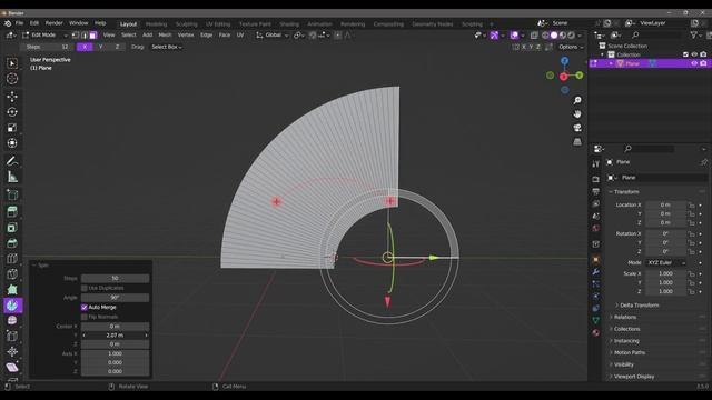 Blender 3D Malayalam Tutorial | 23 - Spin Tool