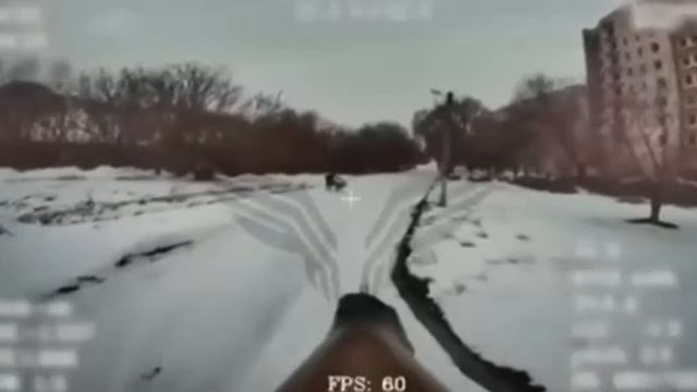 Приветствие российского дрона.