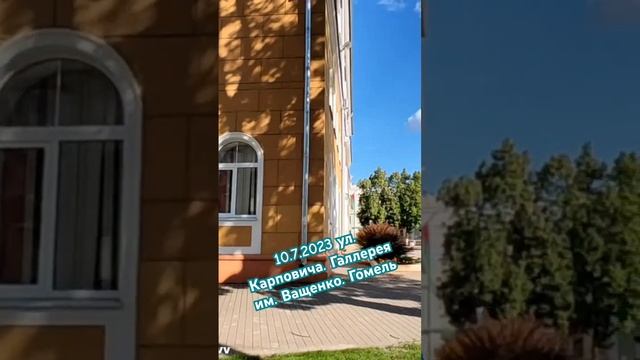 10.7.2023 ул. Карповича. Галлерея им. Ващенко. Гомель#гомель #shortsvideo #беларусь #shorts