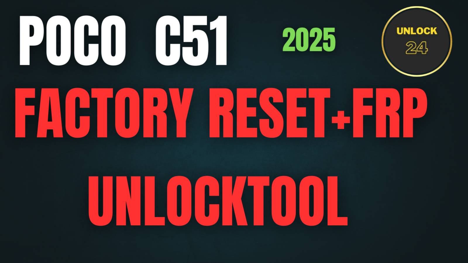 Poco c51 frp factory reset разблокировка без wipe data format unlocktool