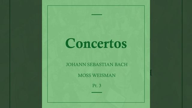Concerto in C Minor, BWV. 981 after Benedetto Marcello: I. Adagio