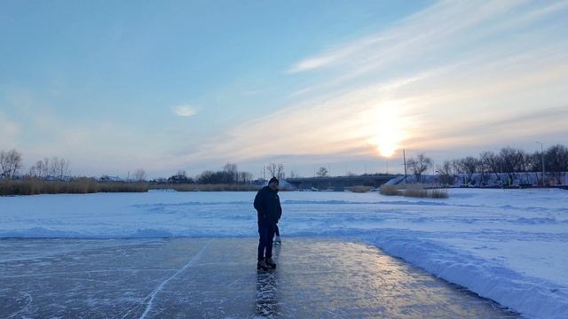 Богучар набережная каток. 25 февраля 2025г.