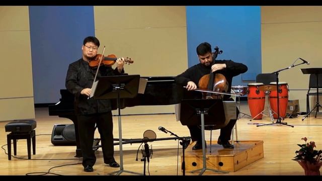 Junshi Yang & Christopher DeFazio performs Passacaglia by Handel-Harvolsen