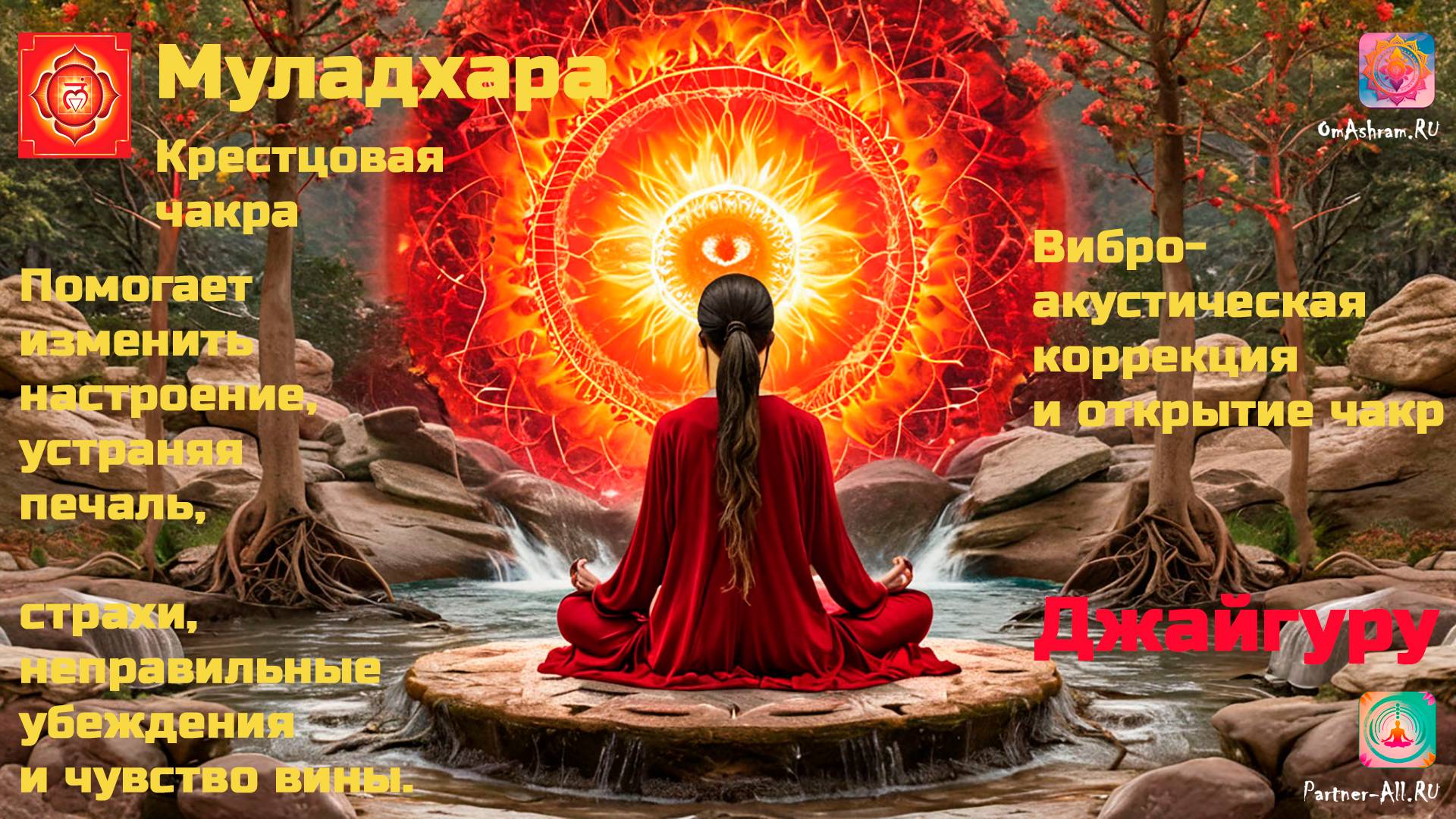 Муладхара Чакра. Виброакустическая коррекция и открытие чакры.  Джайгуру. ВАУ "Партнёр-Ол (396 Hz)