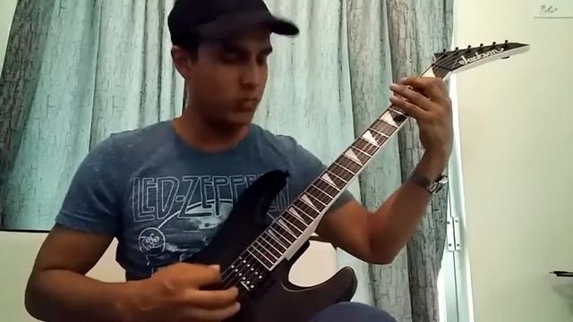 stratovarius black diamond guitar solo cover by mikel moreno