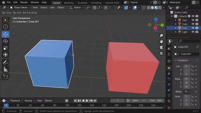 Alinear objetos con snap en Blender 4.0 | Tutorial en Español