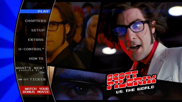 Scott Pilgrim Vs. The World 2010 Blu-Ray Menu (Full HD)