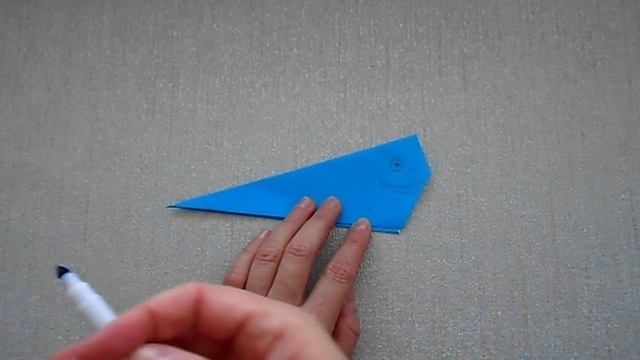 How to make  Whale (Fish)?  Origami for kids