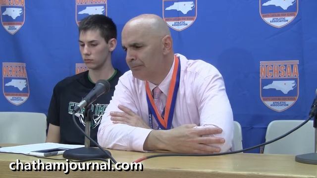 Cary High basketball coach Allan Guftason after losing 2016 4A NCHSAA championship Game