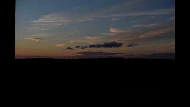 Timelapse sky sunset. Sweden