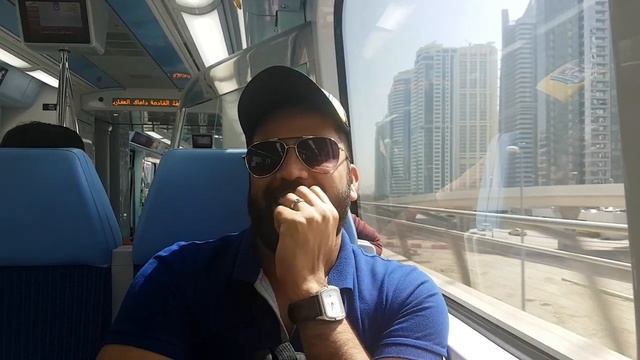 Excited!!! Saudi local traveling in dubai metro train