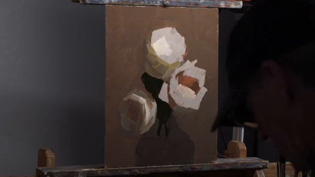 Dennis Perrin Flower Painting Demonstration – oil painting