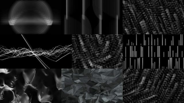 Black and white generative visuals pack 2. 2022-2023