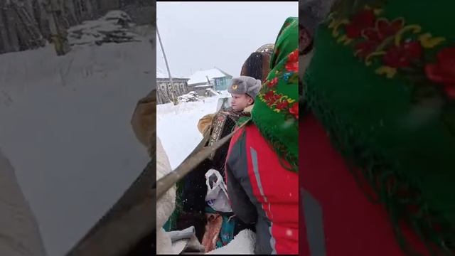 Катание в санях, проводы зимы, в селе Новосëлки.