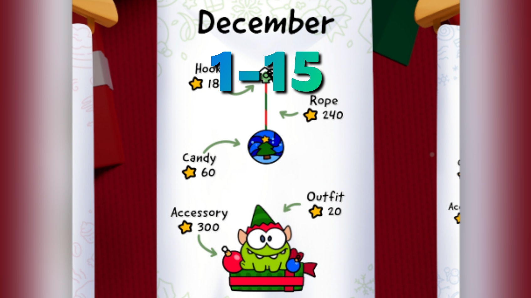 Cut the Rope Daily. December 1-15 2023